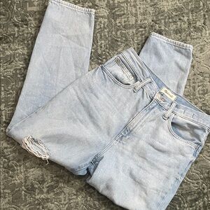 Madewell The MomJean Distressed Jeans